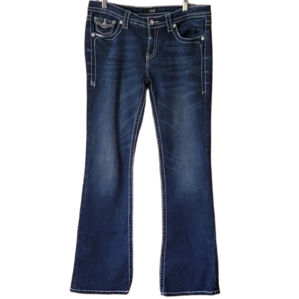 A.N.Aโ Bootcut Womans Bling Blue Denim Jeans Size 8-10